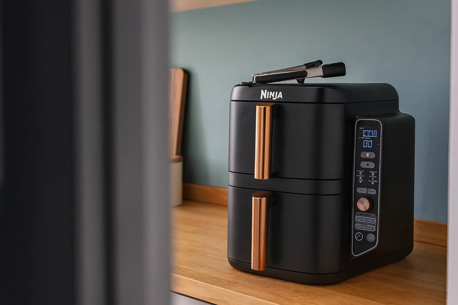 Ninja Friteuse Double Stack XL — Connectivité et Applications : Y a-t-il des fonctionnalités intelligentes ?